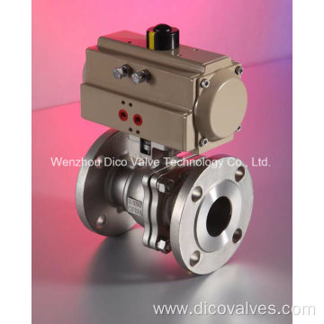 Wenzhou Wcb Pneumatic Industrial Flange Ball Valve